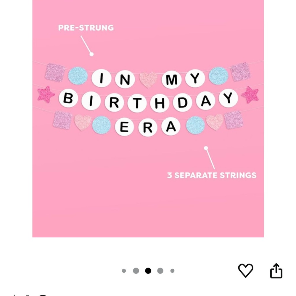 Taylor Swift birthday friendship bracelet garland